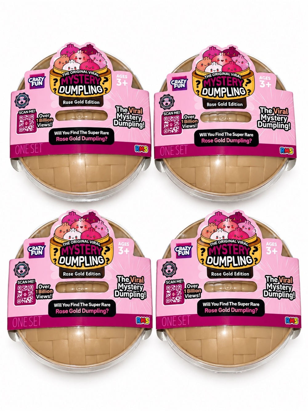 4 Mystery Dumpling Rose Gold Edition Stress Toy -